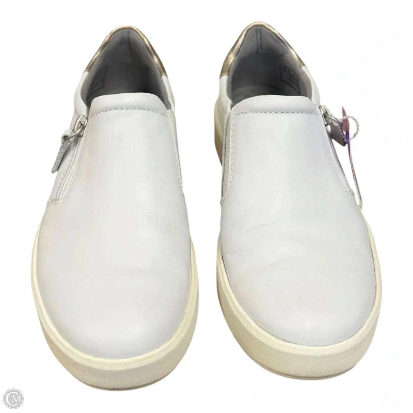Shoes Flats By Clarks In White, Size: 6.5