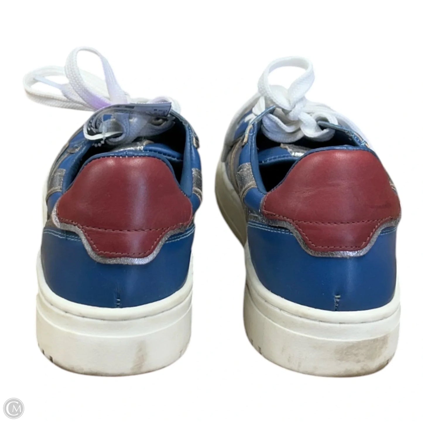Shoes Sneakers By Free People In Blue & Silver, Size: 9