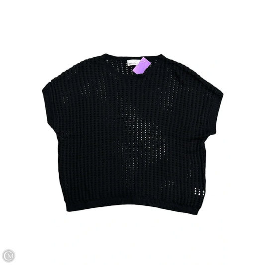 Sweater Short Sleeve By Zenana In Black, Size: S