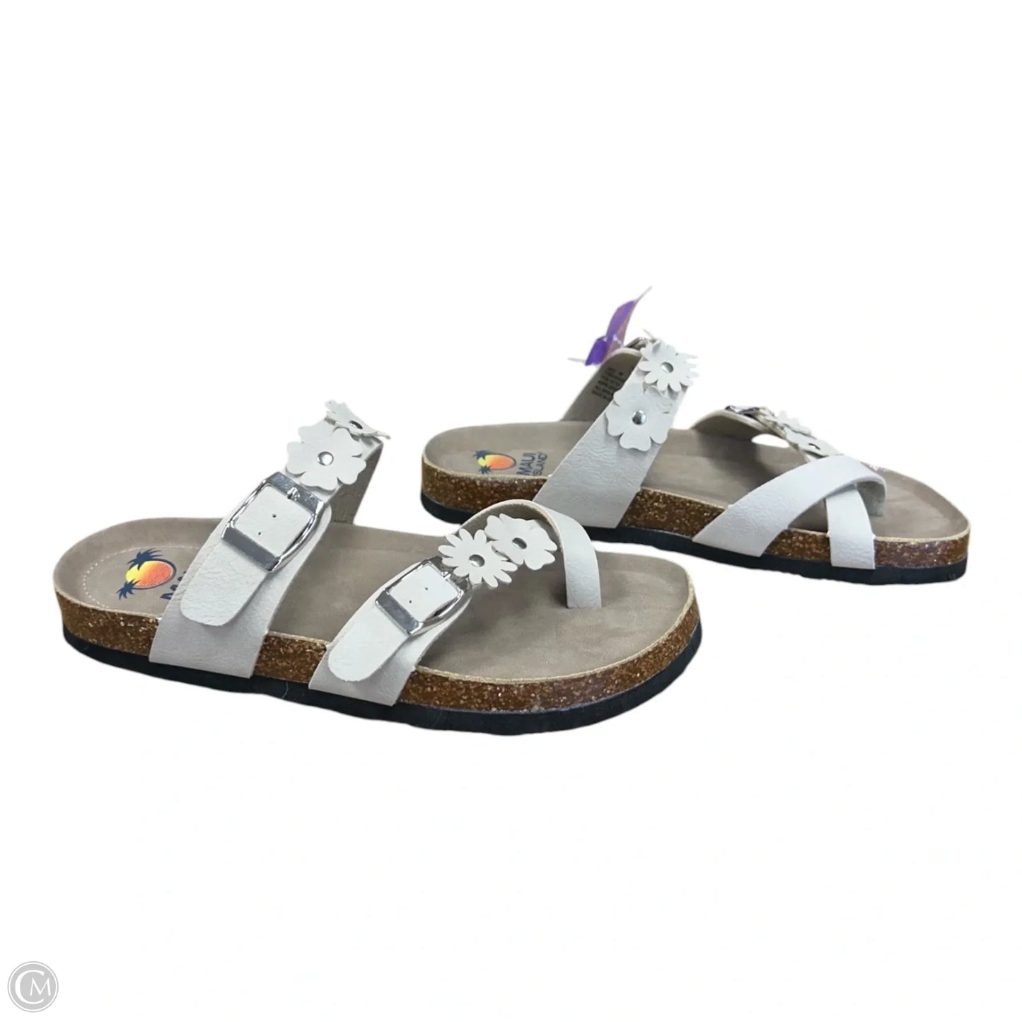 Sandals Flats By Clothes Mentor In Tan, Size: 7