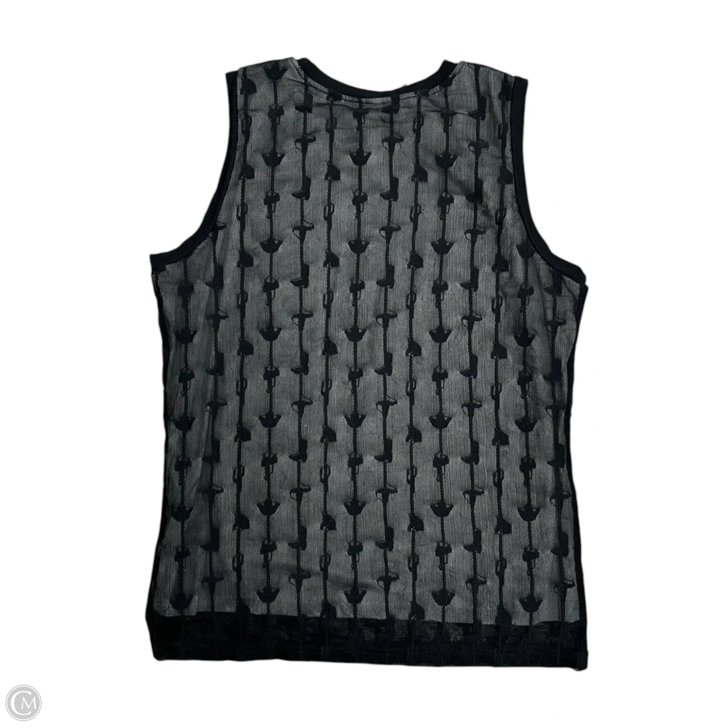 Top Sleeveless By Clothes Mentor In Black, Size: L