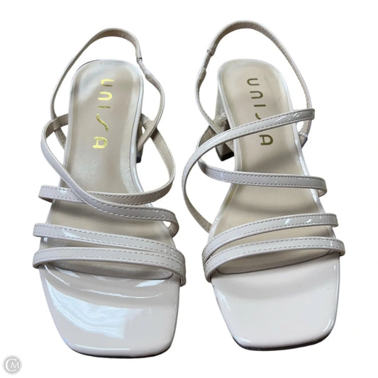 Sandals Heels Block By Unisa In Tan, Size: 7
