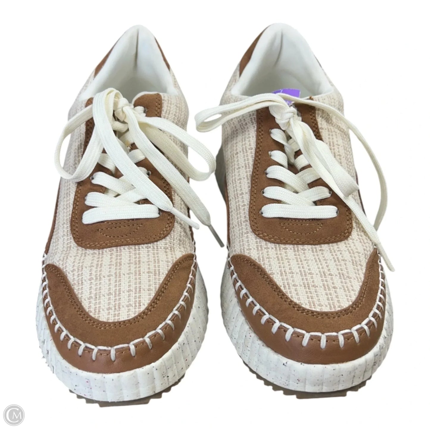 Shoes Sneakers Platform By Universal Thread In Brown & Cream, Size: 8.5