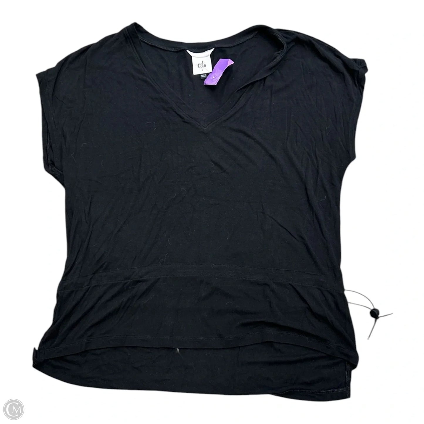 Top Short Sleeve By Cabi In Black, Size: S