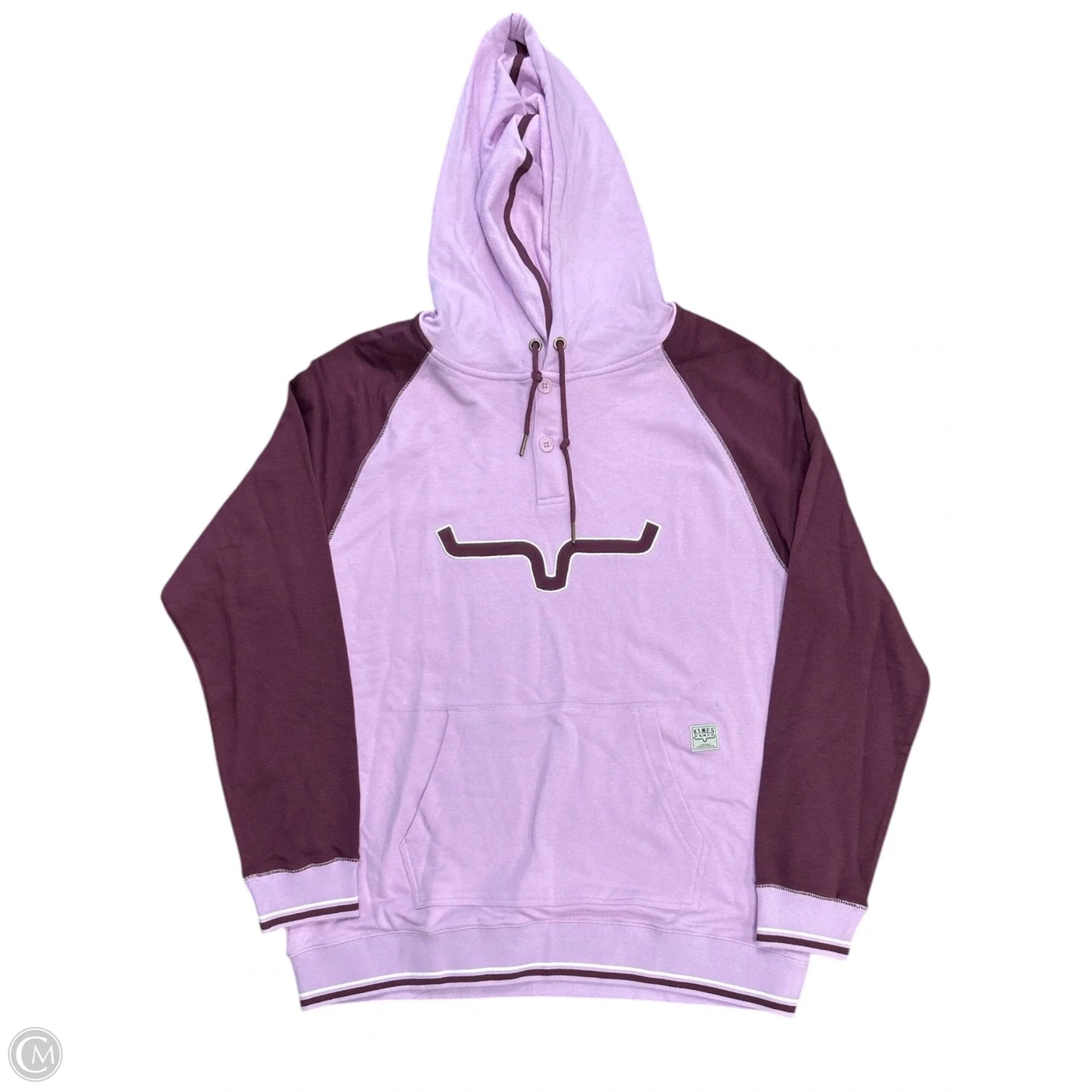 Sweatshirt Hoodie By Cmb In Pink & Purple, Size: Xl