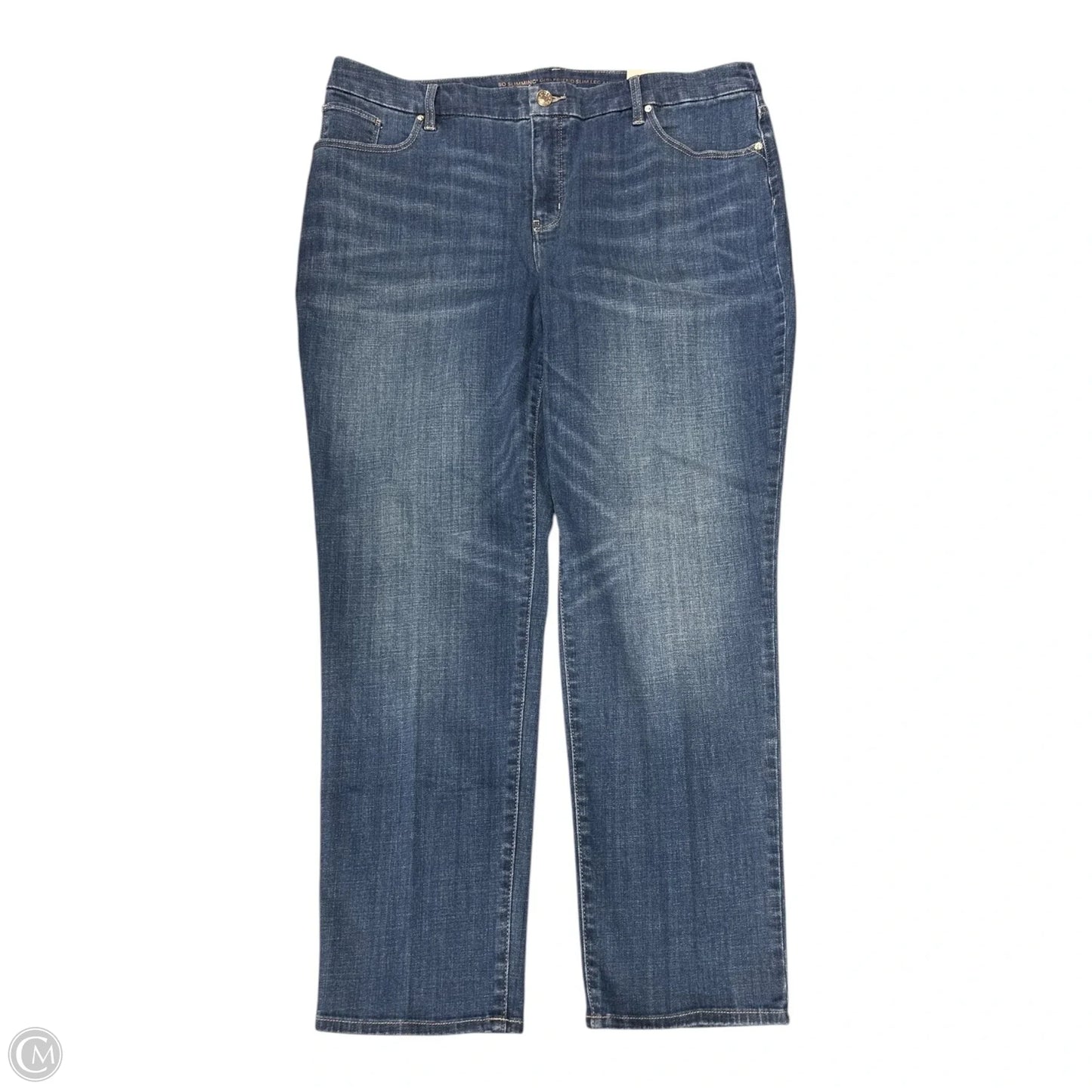 Jeans Boyfriend By Chicos In Blue Denim, Size: 16