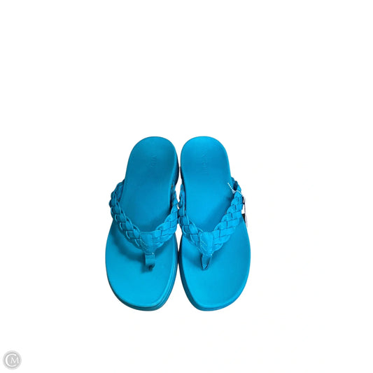 Sandals Flip Flops By Vionic In Teal, Size: 7