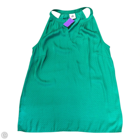 Top Sleeveless By Cabi In Green, Size: S