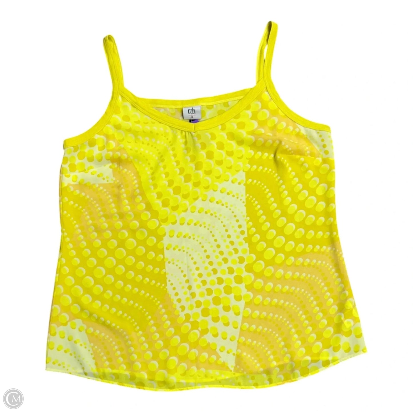Top Sleeveless By Cabi In Yellow, Size: M