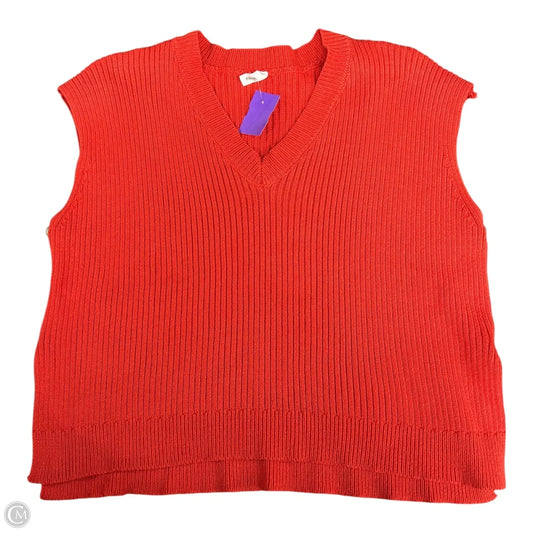 Vest Sweater By Wishlist In Red, Size: S