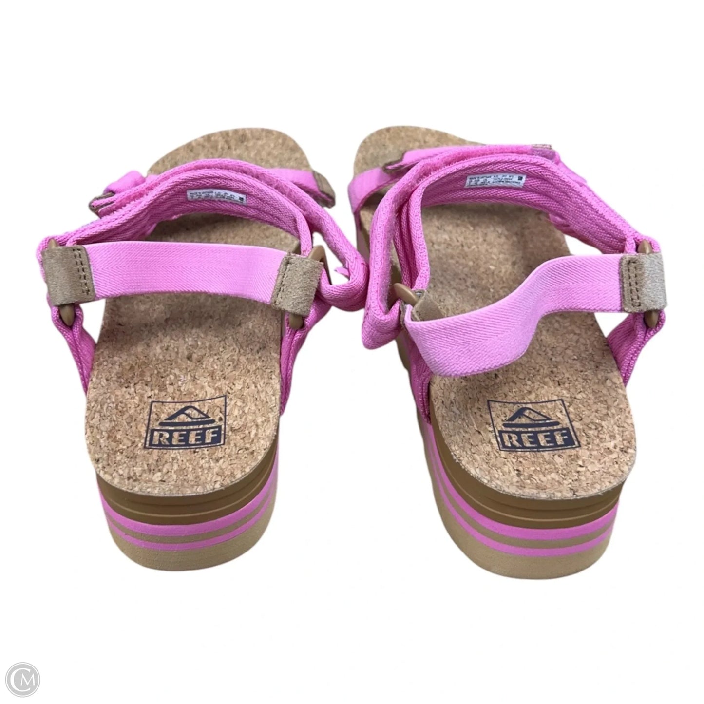 Sandals Heels Platform By Reef In Pink, Size: 9