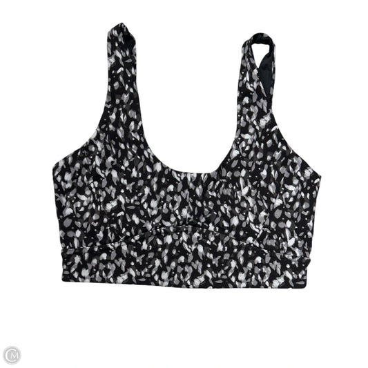 Athletic Bra By Varley In Black & Grey, Size: M