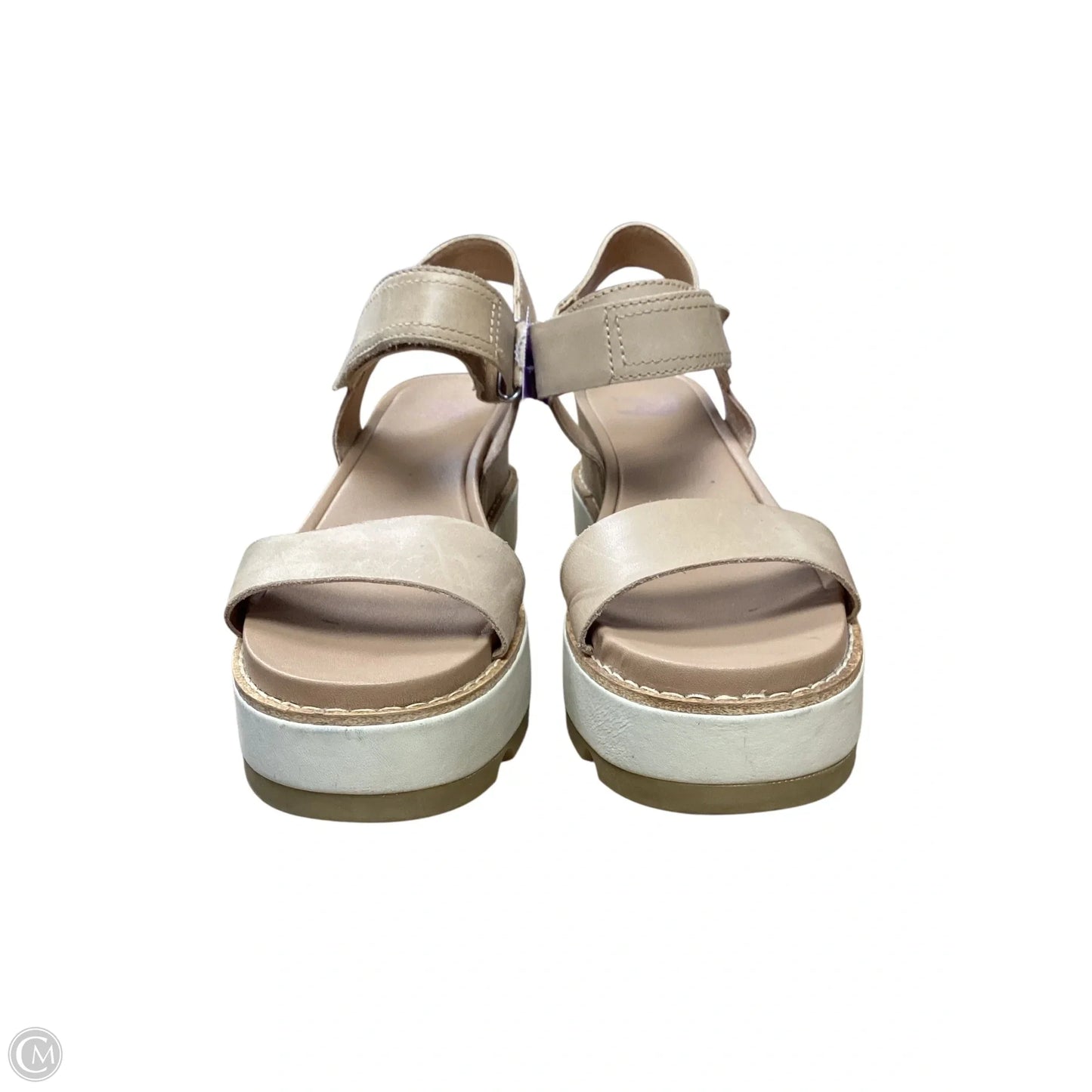 Sandals Heels Wedge By Sorel In Tan, Size: 6.5