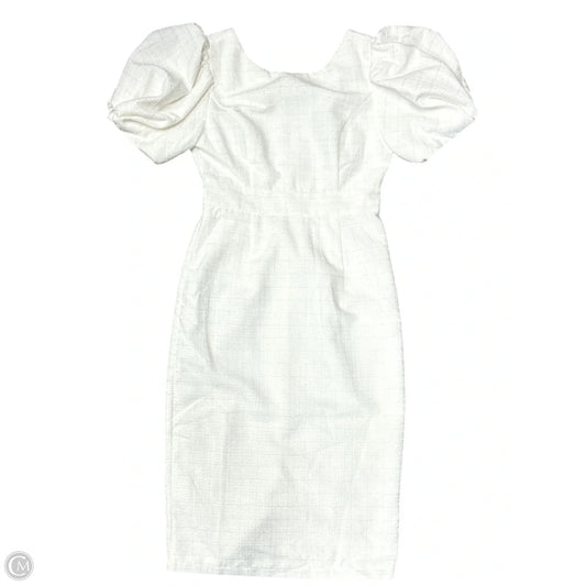 Dress Party Midi By Cmb In White, Size: S