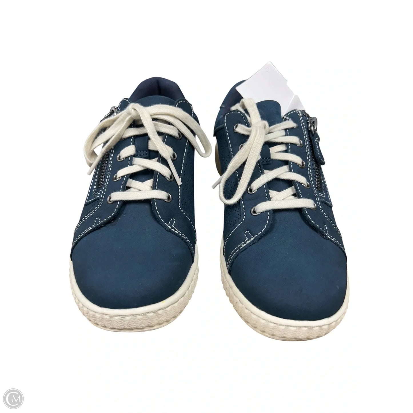 Shoes Sneakers By Clarks In Navy, Size: 7