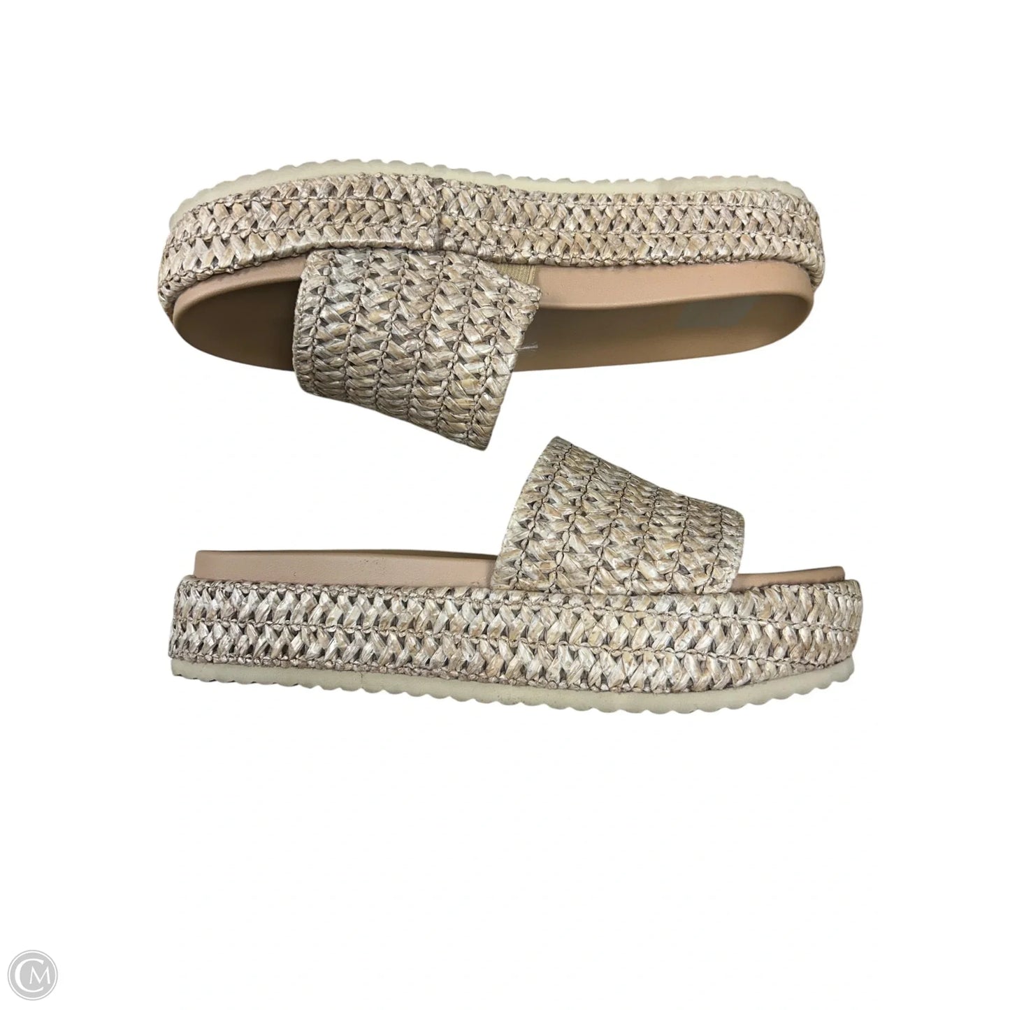 Sandals Heels Platform By Dolce Vita In Tan, Size: 8.5