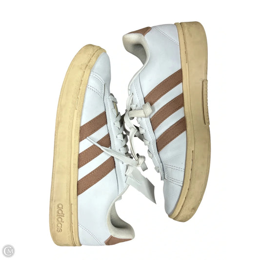 Shoes Sneakers By Adidas In Brown & White, Size: 8.5