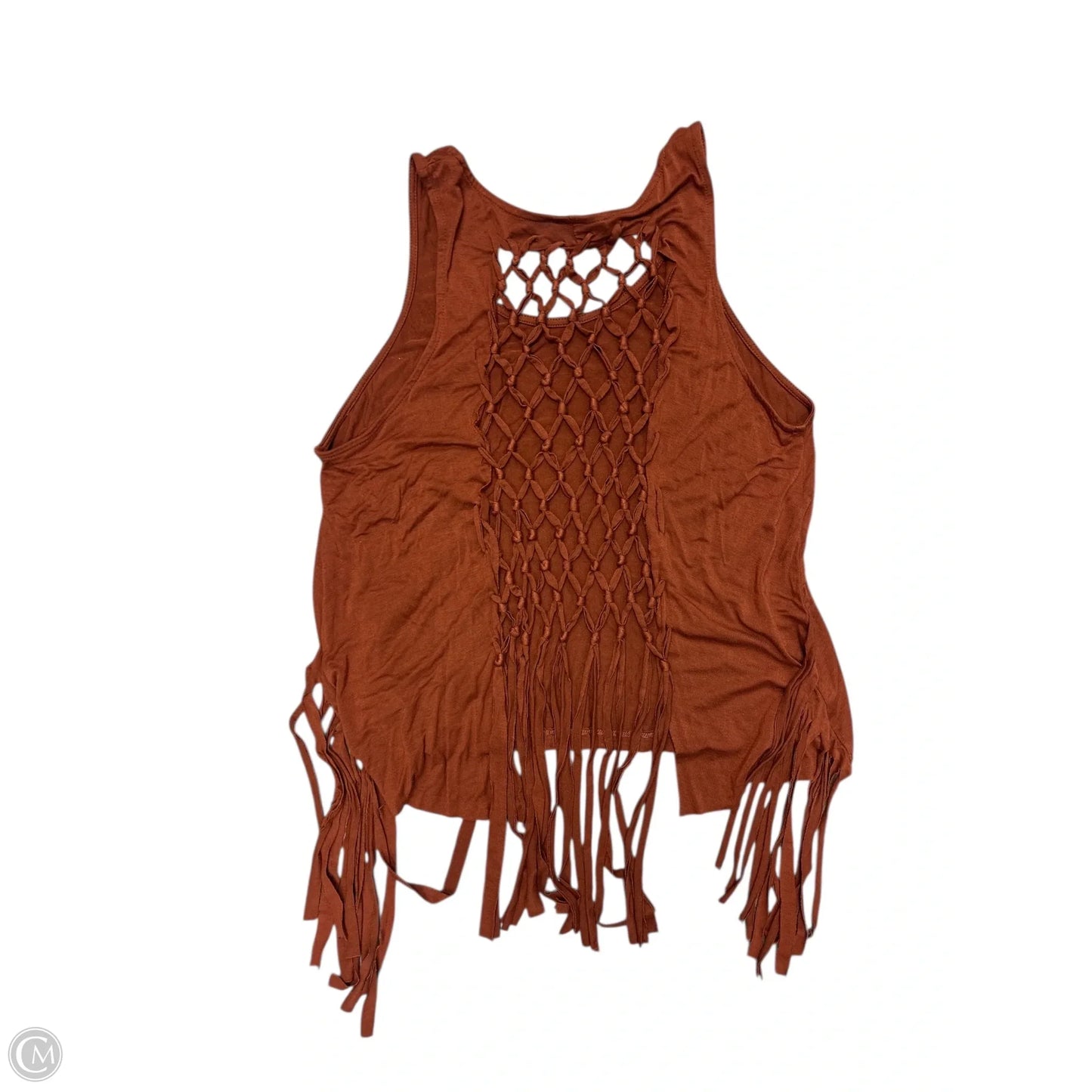 Top Sleeveless By Shyanne In Brown, Size: M