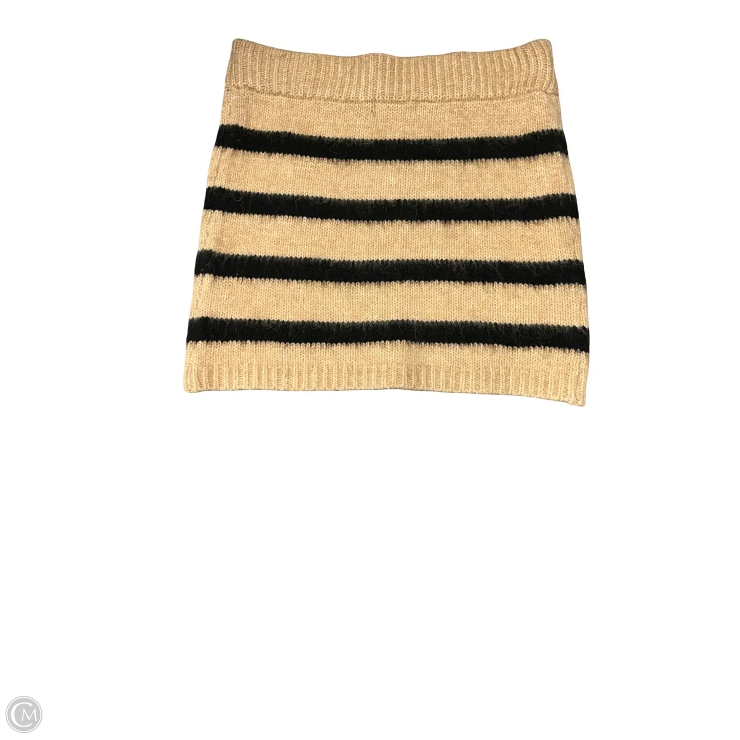 Skirt Mini & Short By By Together In Black & Tan, Size: S