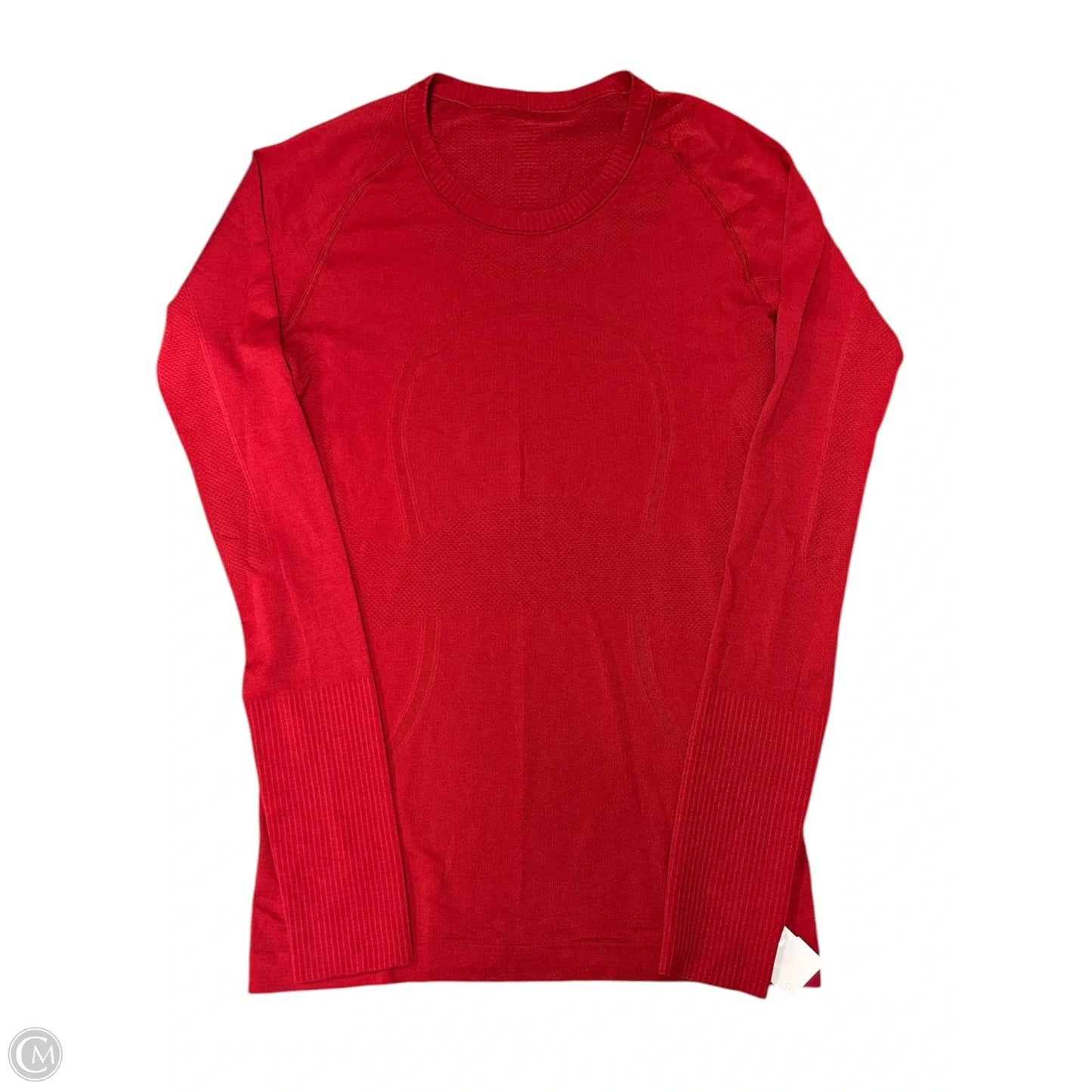 Athletic Top Long Sleeve Crewneck By Lululemon In Red, Size: 6