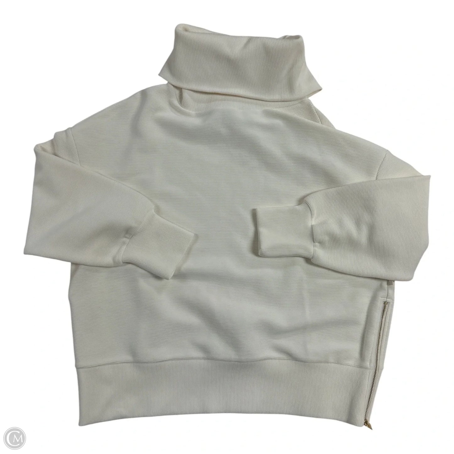 Sweatshirt Collar By Varley In Cream, Size: M