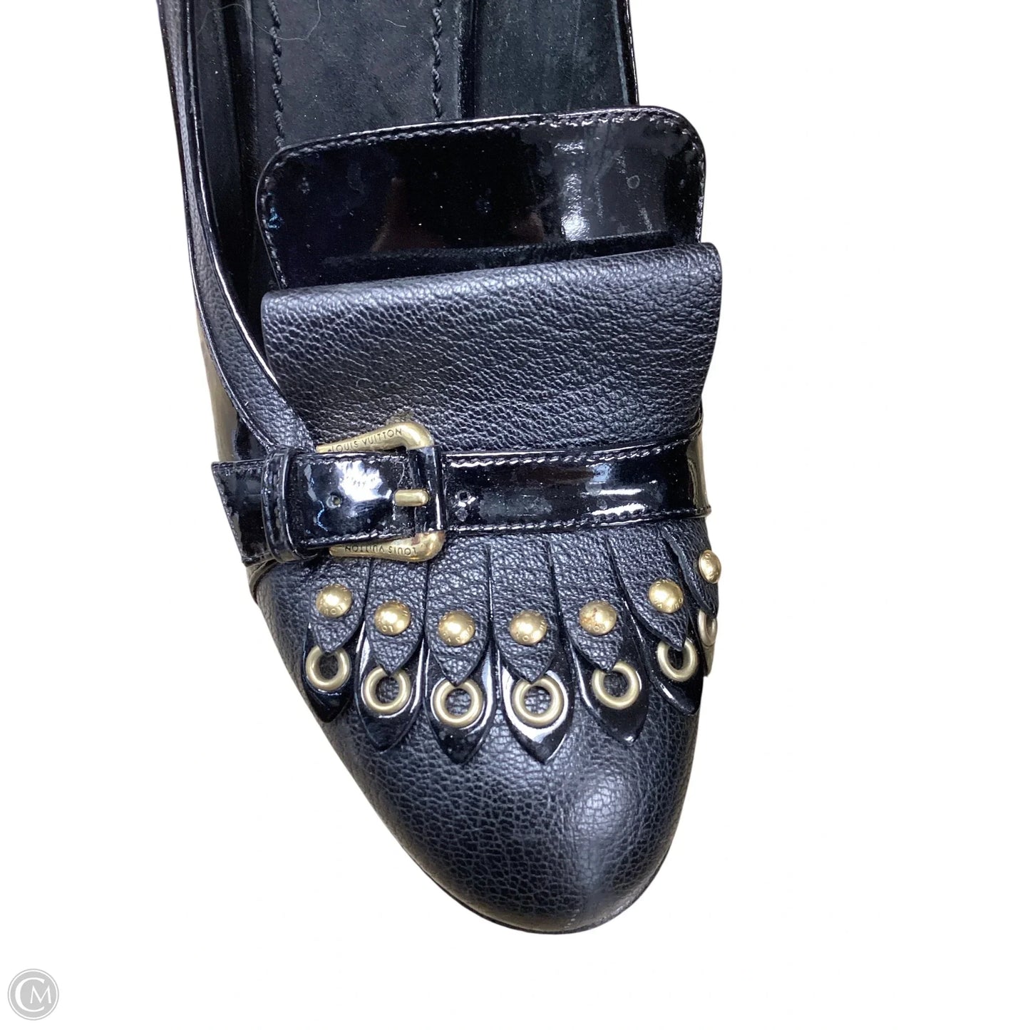 Shoes Luxury Designer By Louis Vuitton In Black, Size: 9