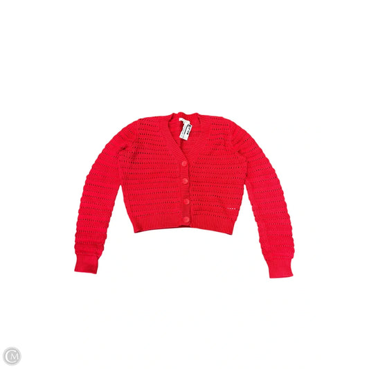 Sweater Cardigan By Z Supply In Red, Size: S