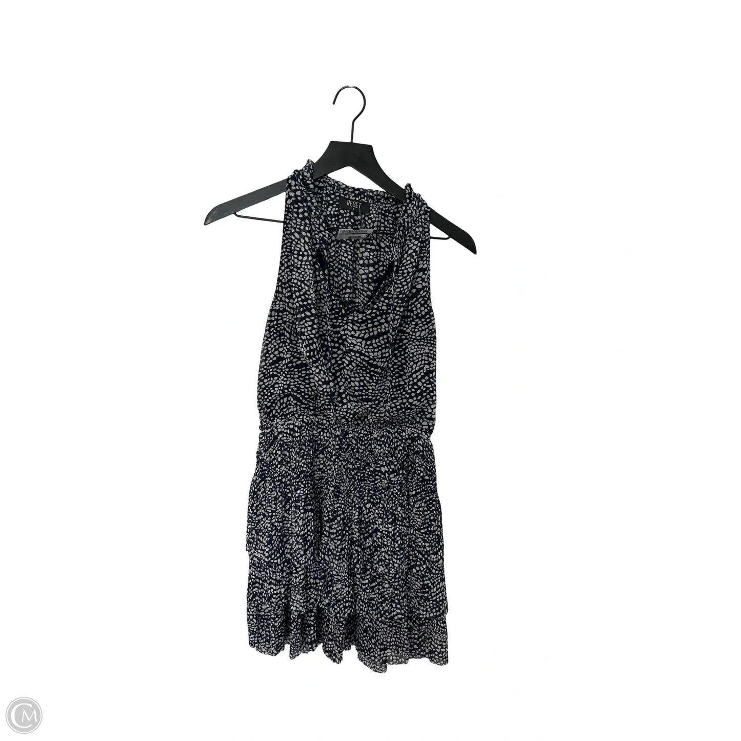 Dress Party Short By Cmc In Blue & White, Size: S