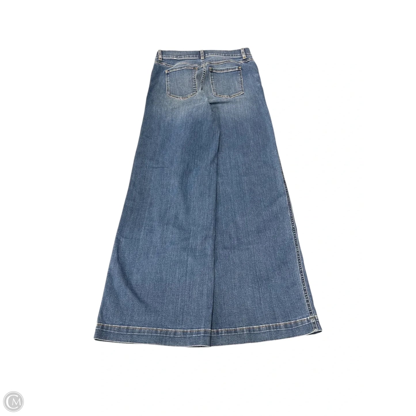 Jeans Wide Leg By Spanx In Blue Denim, Size: M