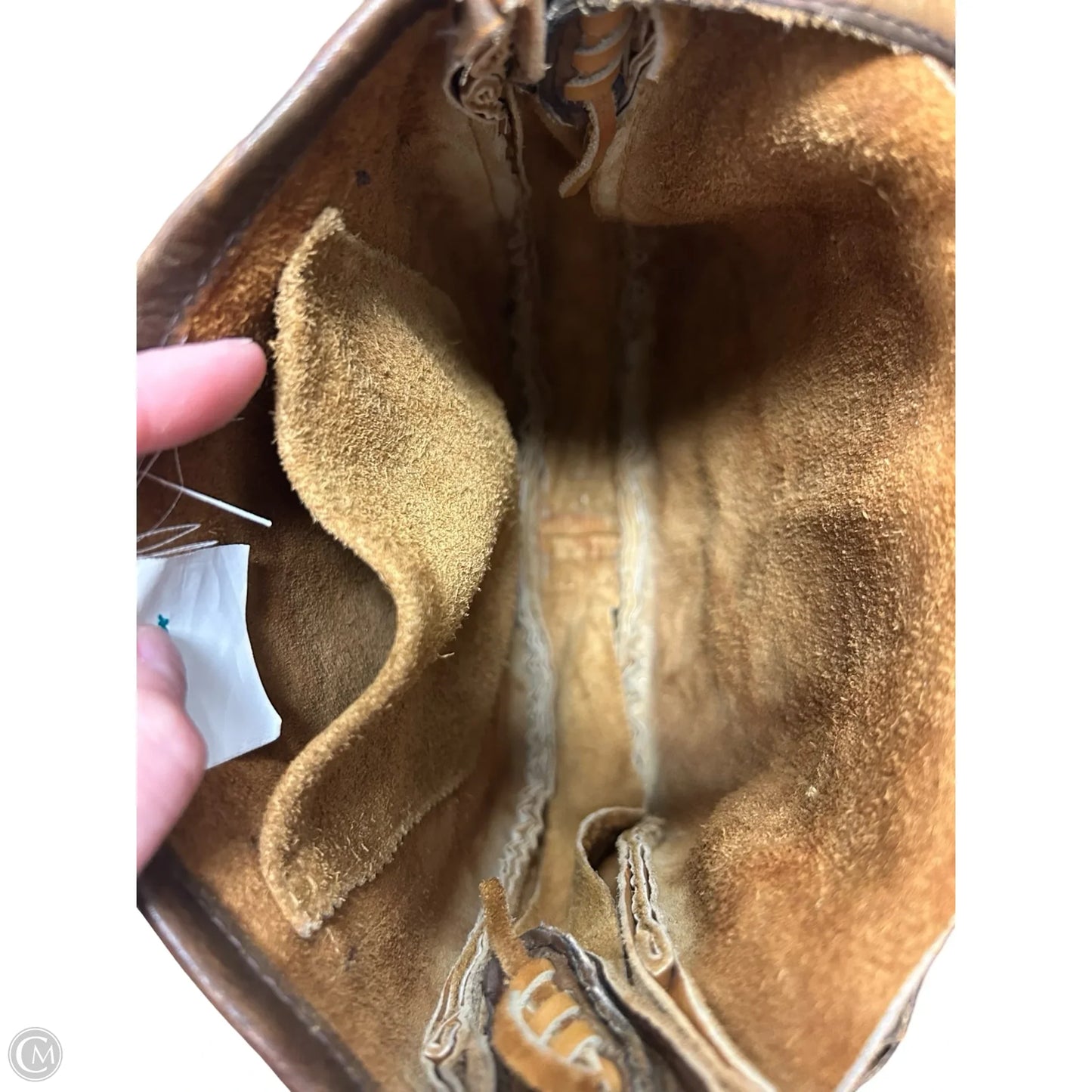 Handbag Leather By Cmb, Size: Medium