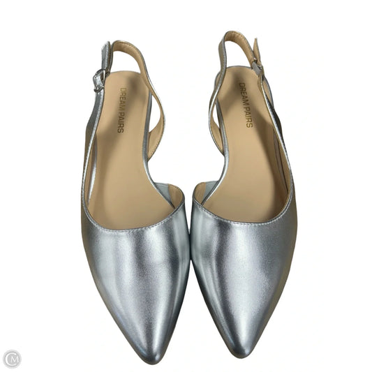 Shoes Heels Block By Dream Pairs In Silver, Size: 10