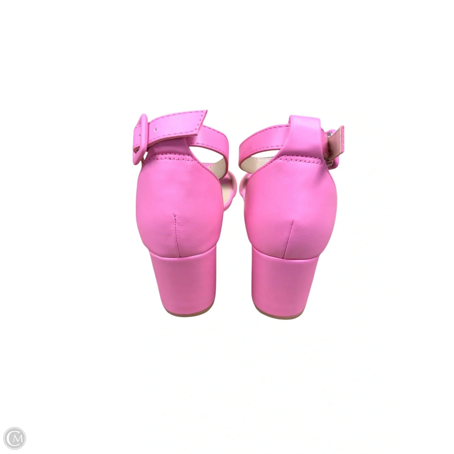 Sandals Heels Kitten By Clothes Mentor In Pink, Size: 8.5