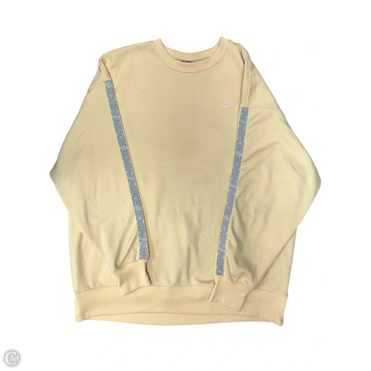 Sweatshirt Crewneck By Nike Apparel In Yellow, Size: L
