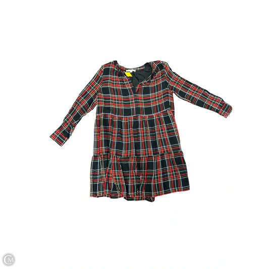 Dress Casual Short By Loft In Plaid Pattern, Size: L