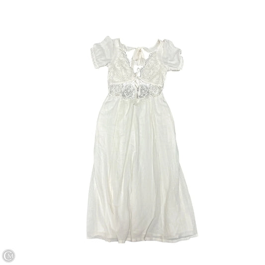 Dress Casual Midi By Free People In White, Size: L