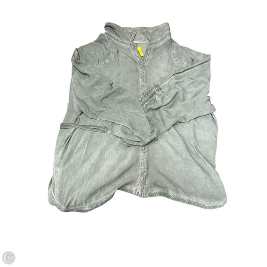 Blouse Long Sleeve By Pilcro In Green, Size: L
