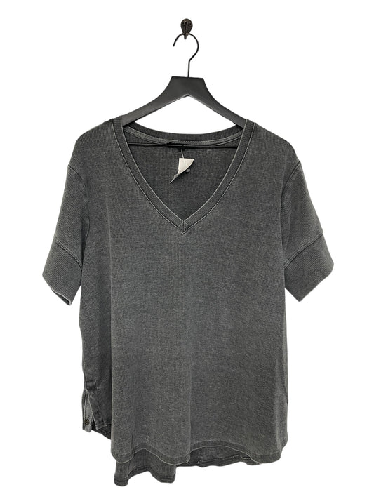 Grey Top Short Sleeve Jane And Delancey, Size 1x