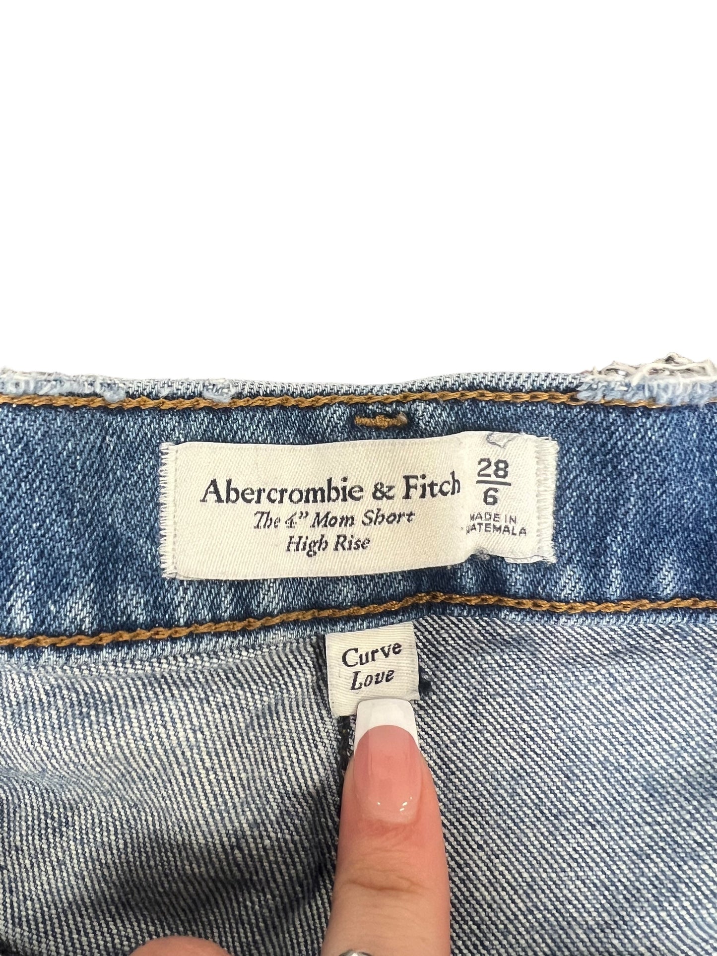 Blue Denim Shorts Abercrombie And Fitch, Size 6