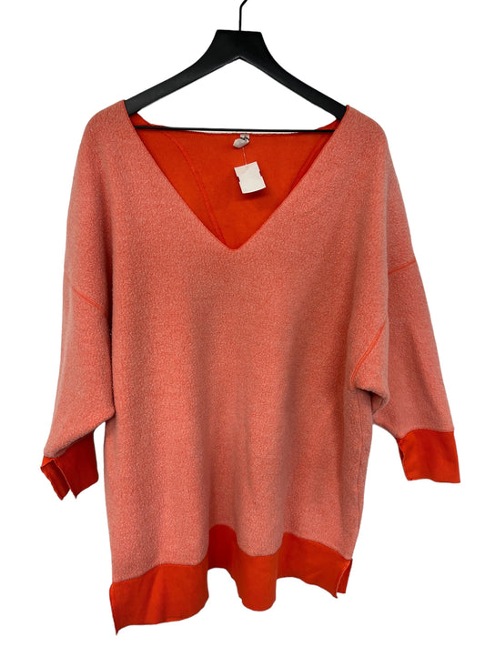 Orange Sweatshirt Crewneck Free People, Size M