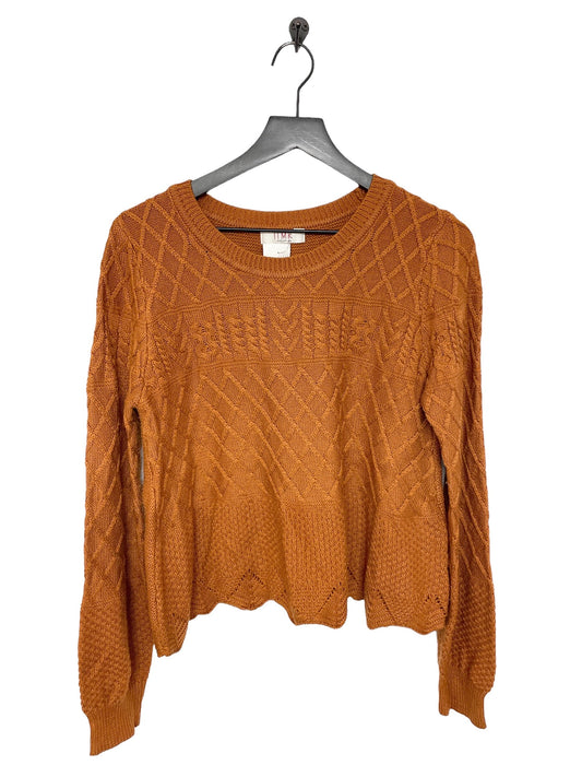 Orange Sweater Clothes Mentor, Size M