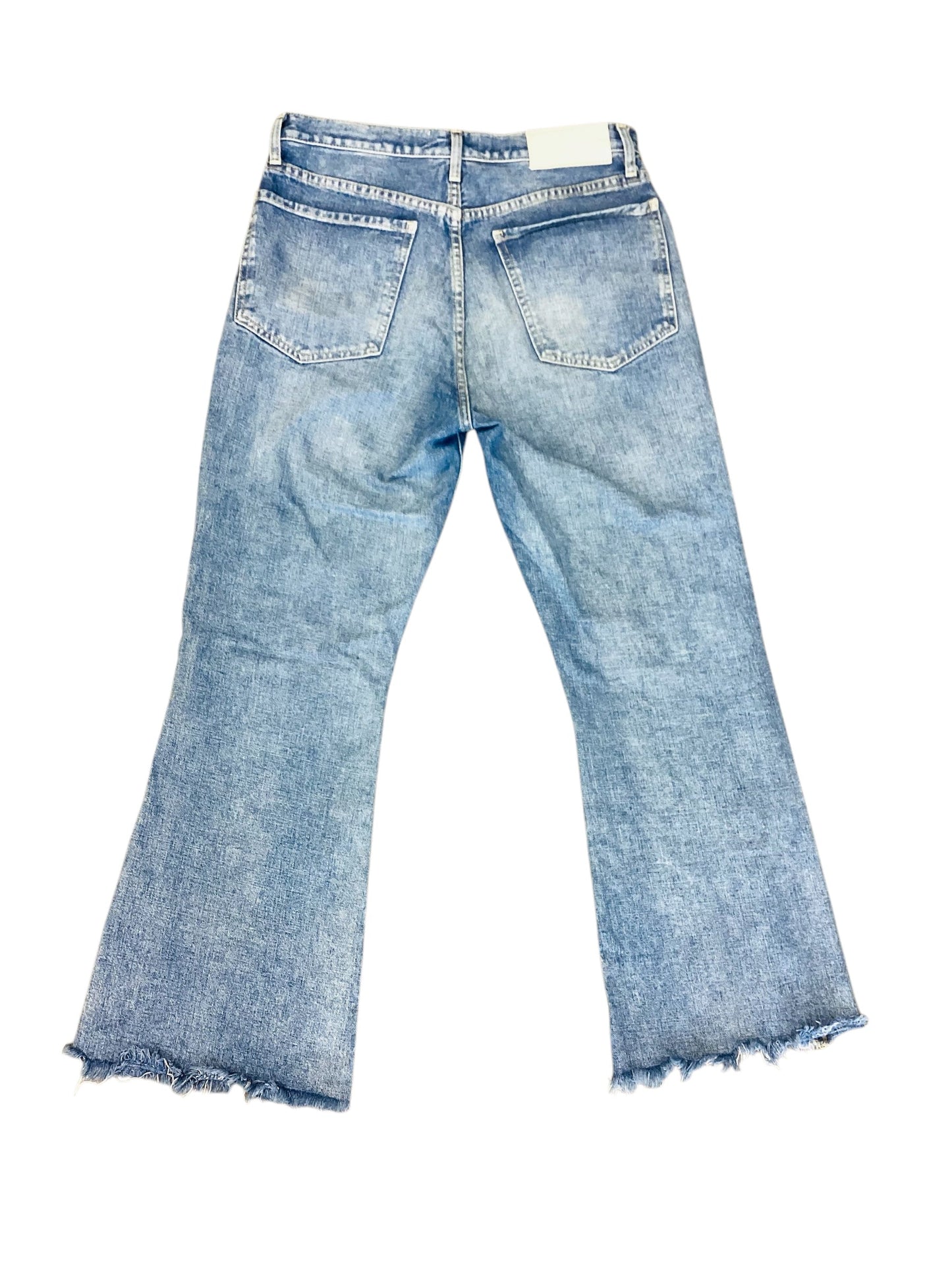 Jeans Boot Cut By 7 For All Mankind In Blue Denim, Size: 4