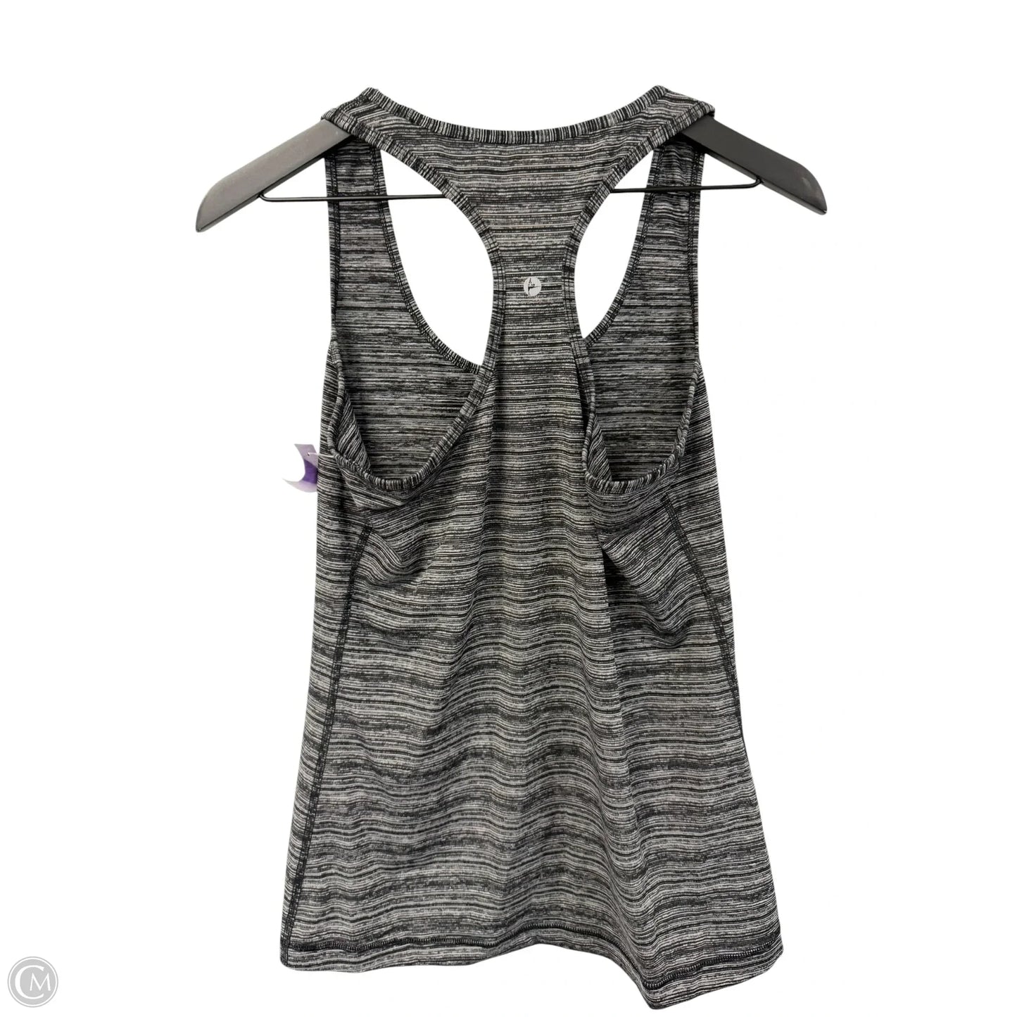 Athletic Tank Top By 90 Degrees By Reflex In Black & Grey, Size: L