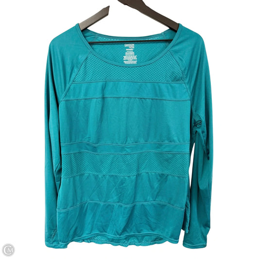 Athletic Top Long Sleeve Crewneck By Danskin Now In Green, Size: Xl