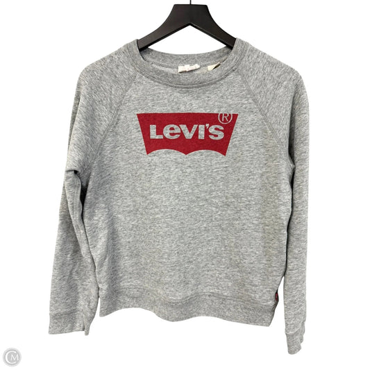 Sweatshirt Crewneck By Levis In Grey, Size: M