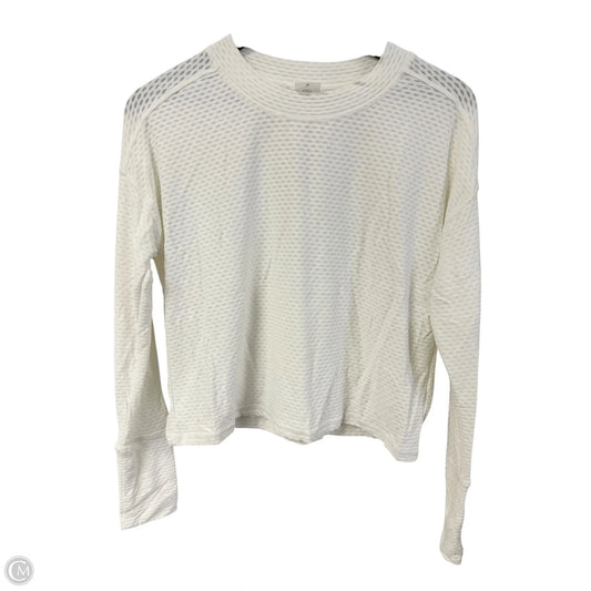 Athletic Top Long Sleeve Crewneck By Calia In White, Size: S