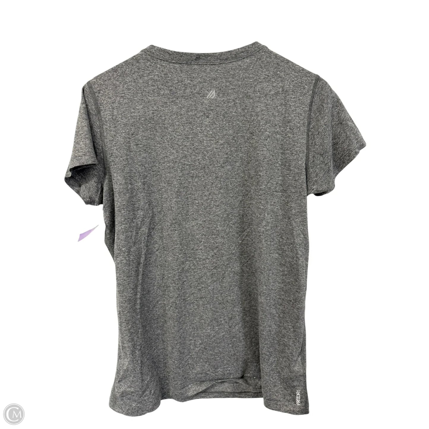 Athletic Top short Sleeve Crewneck By Eddie Bauer In Grey, Size: L