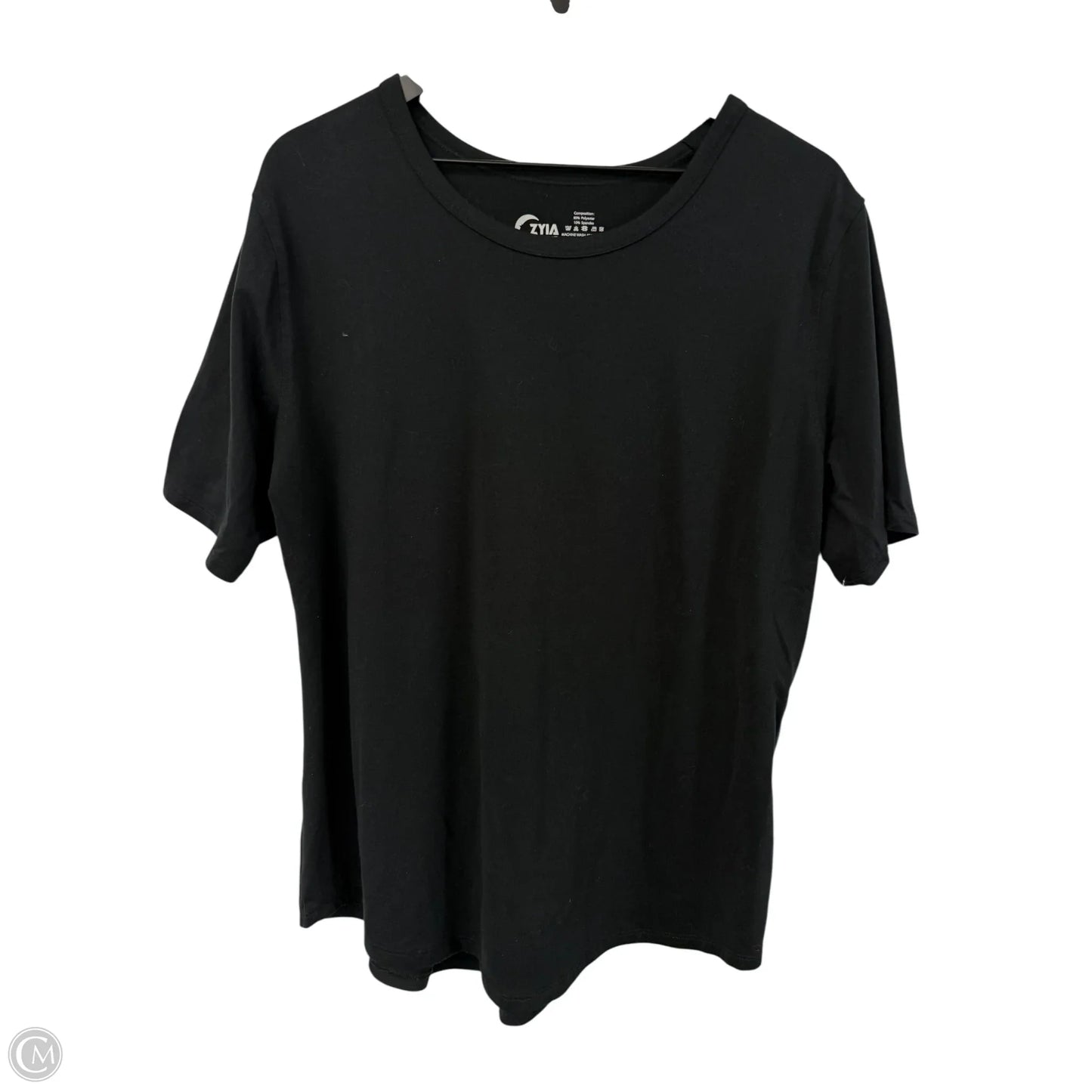 Athletic Top Short Sleeve By Zyia In Black, Size: 3x