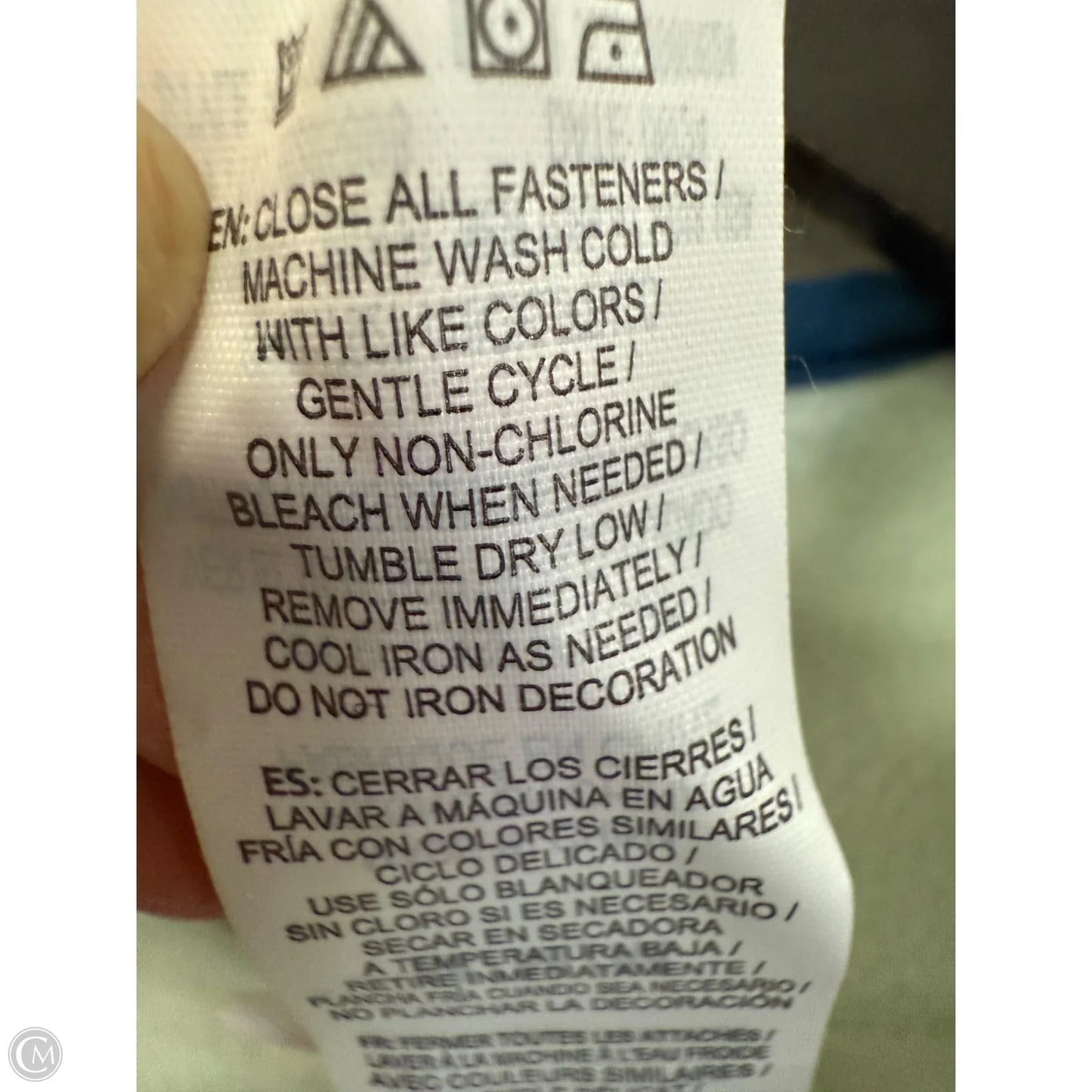 Sweatshirt Collar By Reebok In Green, Size: M