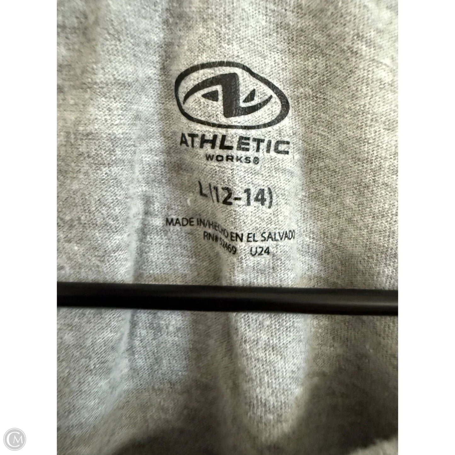 Athletic Tank Top By Athletic Works In Grey, Size: L