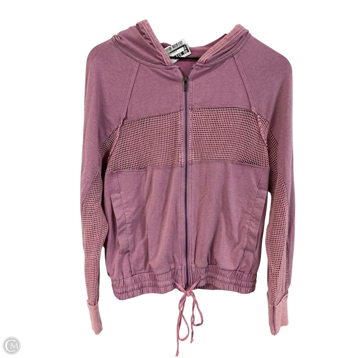 Sweatshirt Hoodie By Mystree In Purple, Size: S